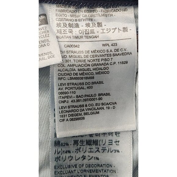 Levis Premium Lot Skinny Taper Jeans Slim Fit Stretch Womens Size W30 L30 - Picture 10 of 12